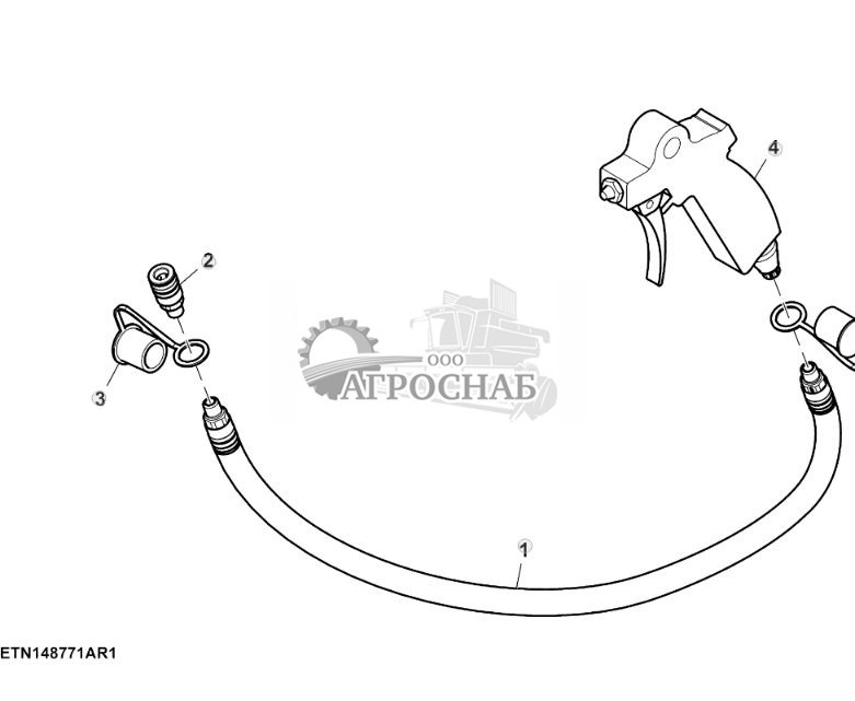Пневматическая муфта воздушного компрессора (для США) Пневматическая муфта воздушного компрессора (для США) - ST857682 1156.jpg